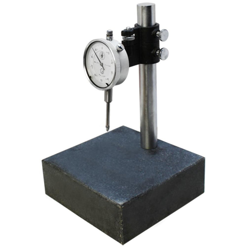 6x6x2 Granite Check Stand Surface Plate & DIAL INDICATOR Gauge Granite Block