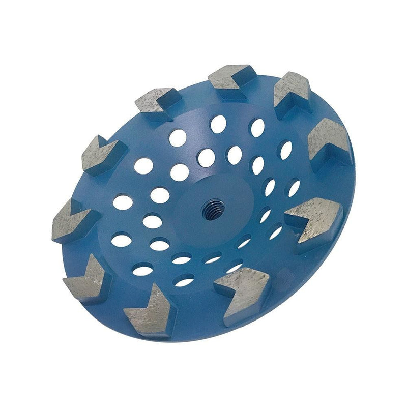 7 Inch Arrow Cup Wheel Arrow Shaped 5/8&