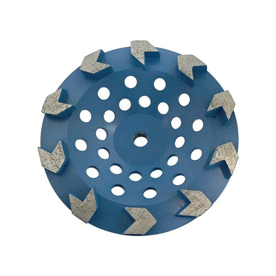 7 Inch Arrow Cup Wheel Arrow Shaped 5/8''-11 Arbor Segements Grinding Grinder Coating Removal