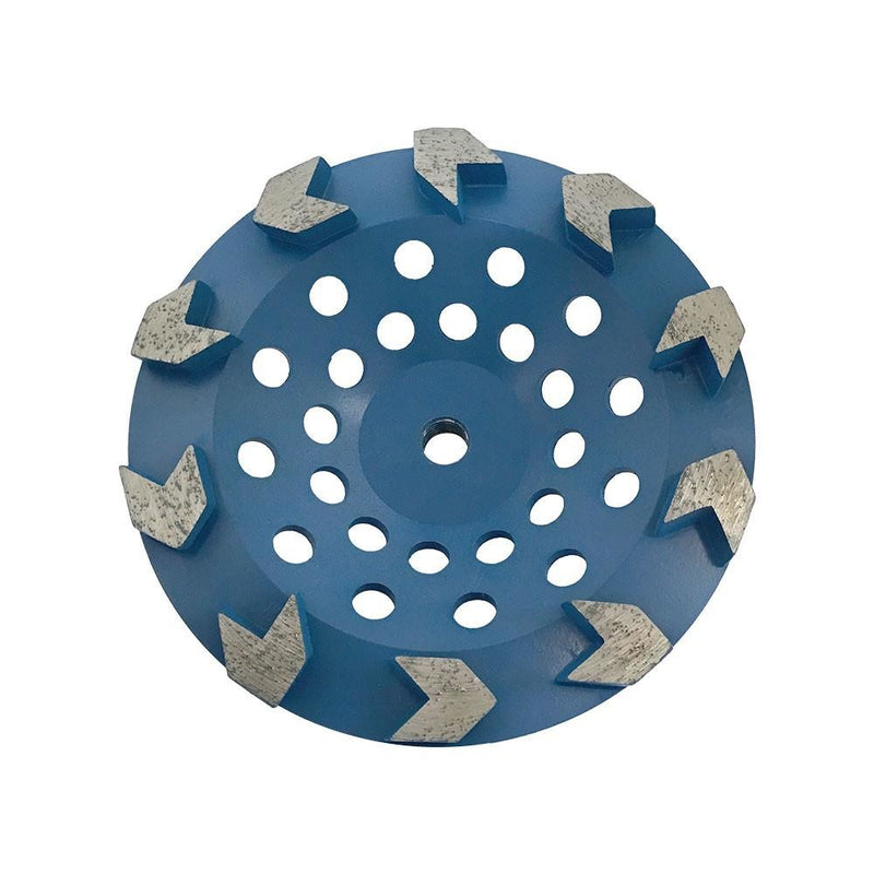 7 Inch Arrow Cup Wheel Arrow Shaped 5/8&