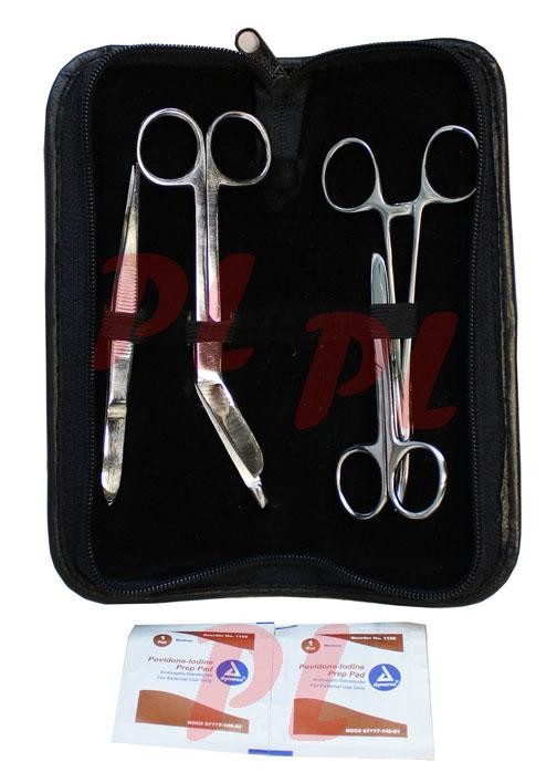 7 PC Wound Kit Medic Surgical Minor Surgery Instrument Scissor Forceps