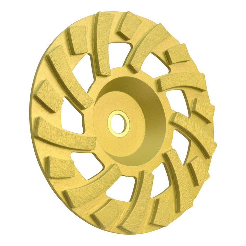 7" Hard Concrete Super Turbo Cup Wheel Grinder 18 segments 7/8" - 5/8" Masonry Grinding Plate