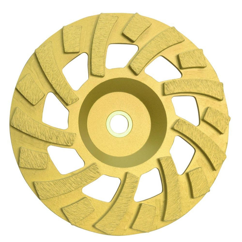 7" Hard Concrete Super Turbo Cup Wheel Grinder 18 segments 7/8" - 5/8" Masonry Grinding Plate