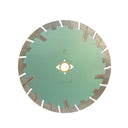 7" Turbo Segmented Saw Blade Concrete Brick General Purpose Cutting Insert WET DRY 0.090" Thickness 10mm Rim