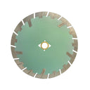 7" Turbo Segmented Saw Blade Concrete Brick General Purpose Cutting Insert WET DRY 0.090" Thickness 10mm Rim