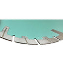 7" Turbo Segmented Saw Blade Concrete Brick General Purpose Cutting Insert WET DRY 0.090" Thickness 10mm Rim