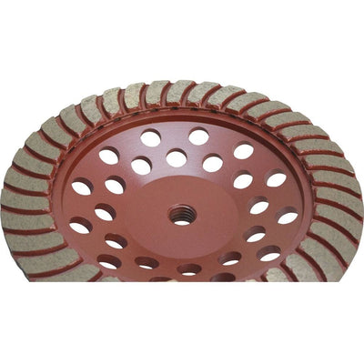 7'' Concrete Grinding Cup Wheel Angle 7/8”-11mm Arbor Masonry Grinder Medium Grit