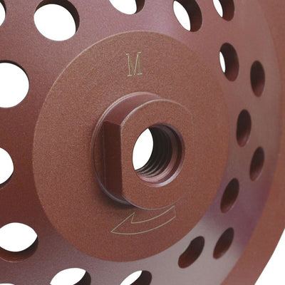 7'' Concrete Grinding Cup Wheel Angle 7/8”-11mm Arbor Masonry Grinder Medium Grit