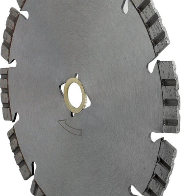 7''L x 7''W Turbo Segmented Diamond Saw Blade Concrete Hard Brick Field Stone Cutter DM7/8''-5/8'' Arbor