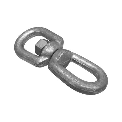 7/8" Marine EYE EYE Mooring Swivel Galvanized Steel Drop Forged 10,000 LBS WLL D Ring Bow Rigging