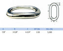 7/8'' 316 Stainless Steel Marine Master Link Welded Formed Boat WLL 5,500 Lbs