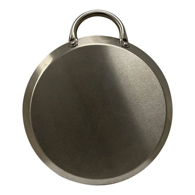 8'' Stainless Steel Round Serving Tray Tortilla Warmer With Handle