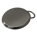 8" Stainless Steel Round Serving Platter – Ottoman Tray with Handle for Kitchen, Parties & Decorative Display