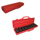 8 Piece 3/4" Drive Deep Impact Socket Set SAE 15/16"–1-1/2" + Square Professional Mechanic Tools for Impact Wrenches