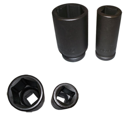 8 PC 3/4" DR Drive DEEP IMPACT Socket SAE 15/16 to 1-1/2" + SQUARE