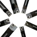 8 PC 3/4'' Shank Indexable Boring Bar Set Free TCMT Insert Turning Lathe Tool Holder