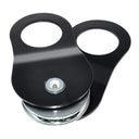 folded heavy duty 8 ton winch pulley block showing compact design for easy storage