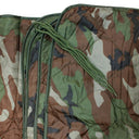 86''L x 58''W WOODLAND G.I Style Poncho Liner Blanket Sleeping Bag Liner Rip-Stop Nylon w/ Pouch