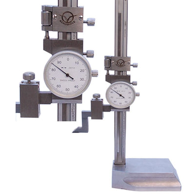 8” Shockproof Dial Height Gage Gauge Stainless Steel .001 Grad Single Column
