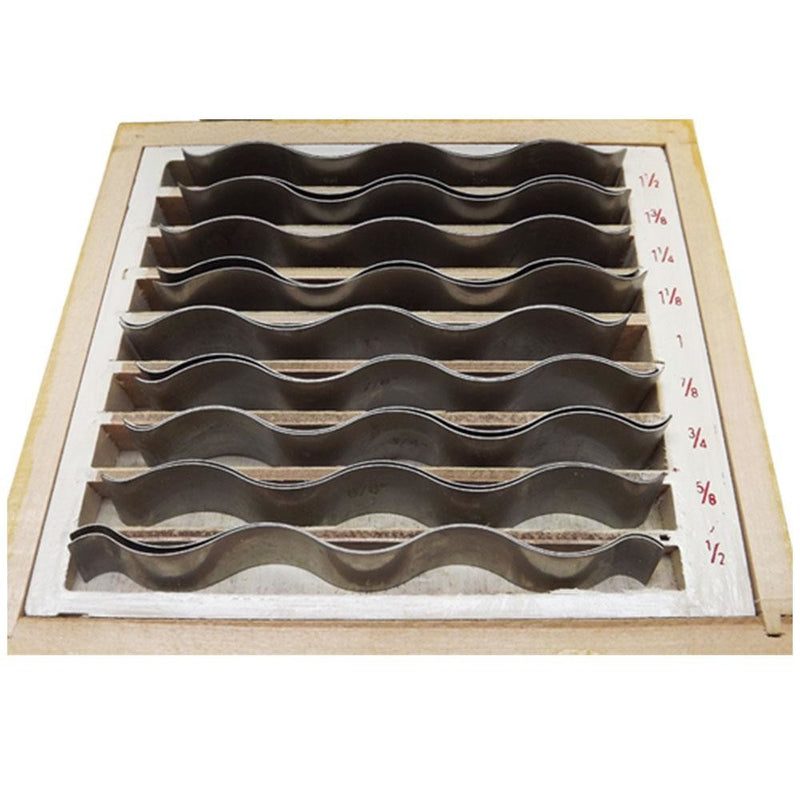 9 Pair Wavy Parallel Set .0002&