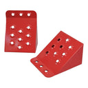 9''L x 8''W x 5''H Steel Wheel Chocks Nonslip Surface Tire Chock - 2 Pc