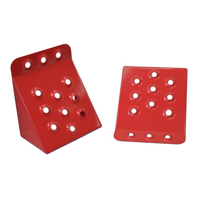 9''L x 8''W x 5''H Steel Wheel Chocks Nonslip Surface Tire Chock - 2 Pc