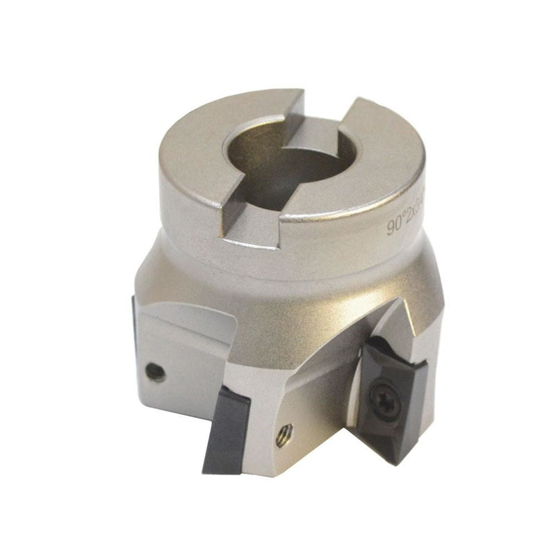 90 Degree Indexable Face Mill Cutter 2" x 3/4" 5 Flute APMT APKT CNC Insert Lathe Tool Bit