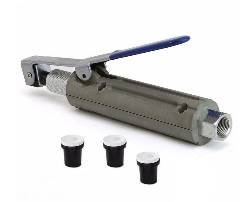 Abrasive Blaster Sandblaster Nozzle Gun w/ 3 Ceramic Tips Dead-Man Nozzle Gun