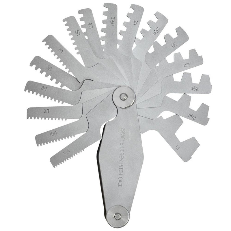 Screw Pitch Gauge 29 Degree Threat Angle 16 Blades 1N to 12N