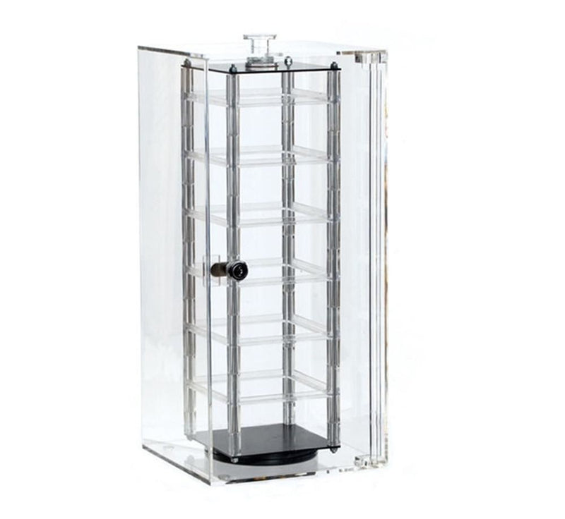 Acrylic 48 Card Revolving Earrings Display Rotating Case Stand 8&