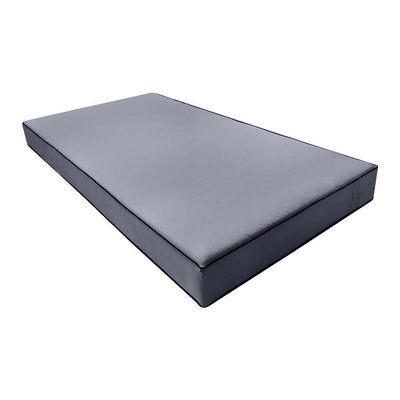 AD001 Contrast Pipe Trim 6" Twin-XL Mattress Size 80x39x6 Outdoor Daybed Fitted Sheet Slip Cover Only