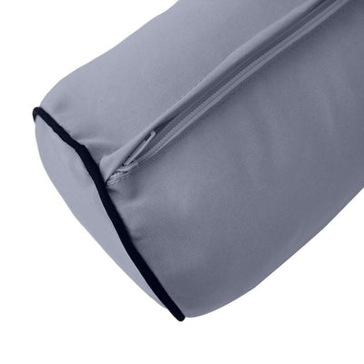 AD001 Contrast Pipe Trim Large 26x30x6 Outdoor Deep Seat Back Rest Bolster Insert Slip Cover Set