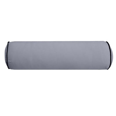 AD001 Contrast Pipe Trim Large 26x30x6 Outdoor Deep Seat Back Rest Bolster Insert Slip Cover Set