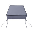 AD001 Contrast Pipe Trim Small 23x24x6 Deep Seat Back Cushion Slip Cover Set