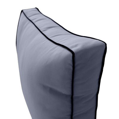 AD001 Contrast Pipe Trim Small Deep Seat + Back Slip Cover Only Outdoor Polyester
