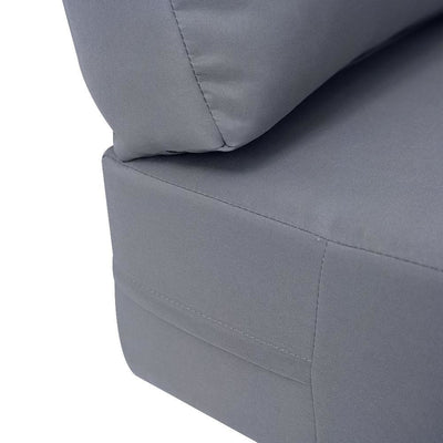 AD001 Knife Edge Large 26x30x6 Deep Seat + Back Slip Cover Only Outdoor Polyester