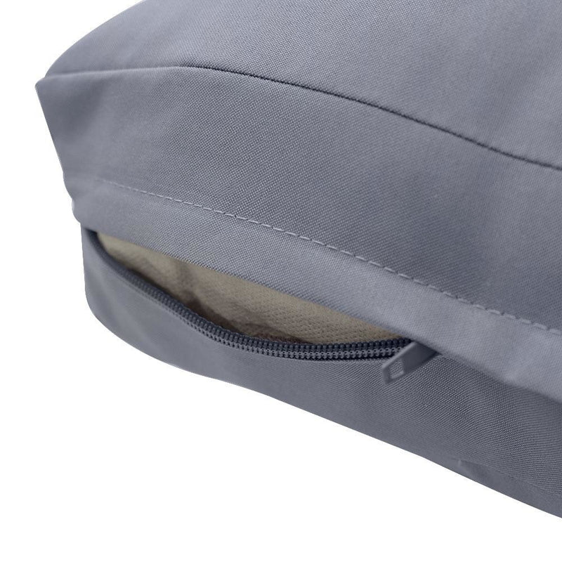 AD001 Knife Edge Large 26x30x6 Deep Seat + Back Slip Cover Only Outdoor Polyester