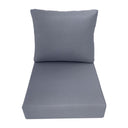 AD001 Knife Edge Large 26x30x6 Deep Seat Back Cushion Slip Cover Set