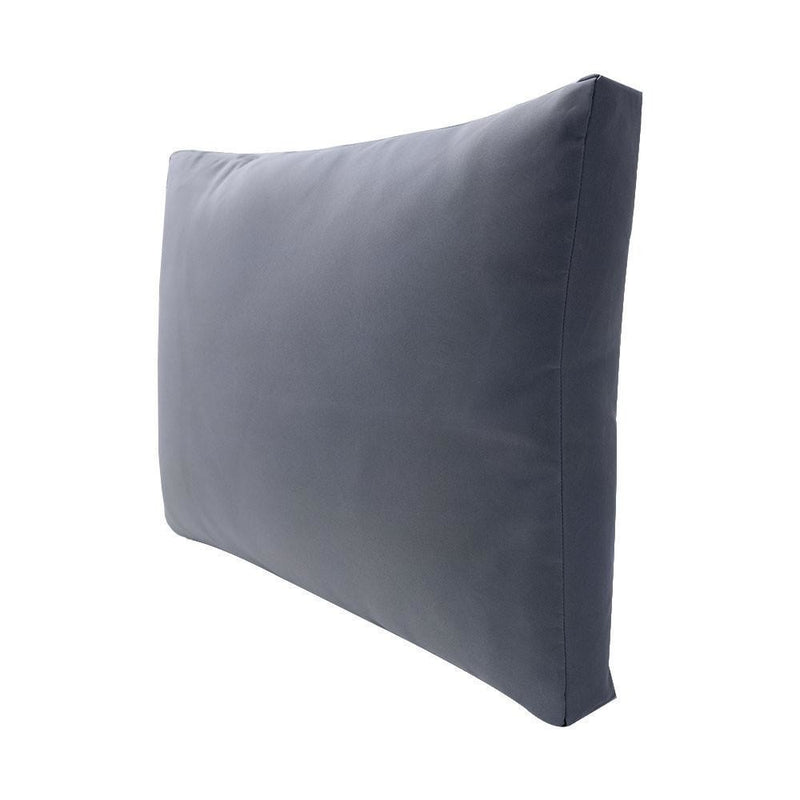 AD001 Knife Edge Large 26x30x6 Outdoor Deep Seat Back Rest Bolster Cushion Insert Slip Cover Set