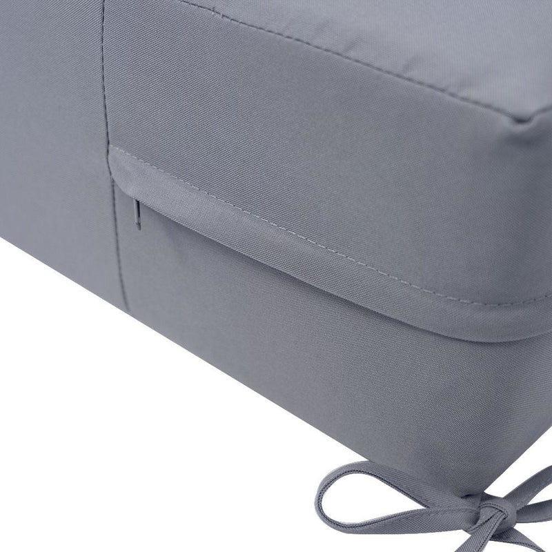 AD001 Knife Edge Medium Deep Seat + Back Slip Cover Only Outdoor Polyester