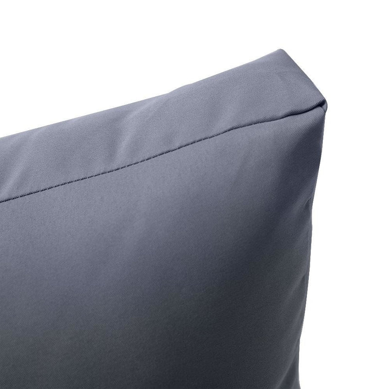 AD001 Knife Edge Small 23x24x6 Deep Seat + Back Slip Cover Only Outdoor Polyester