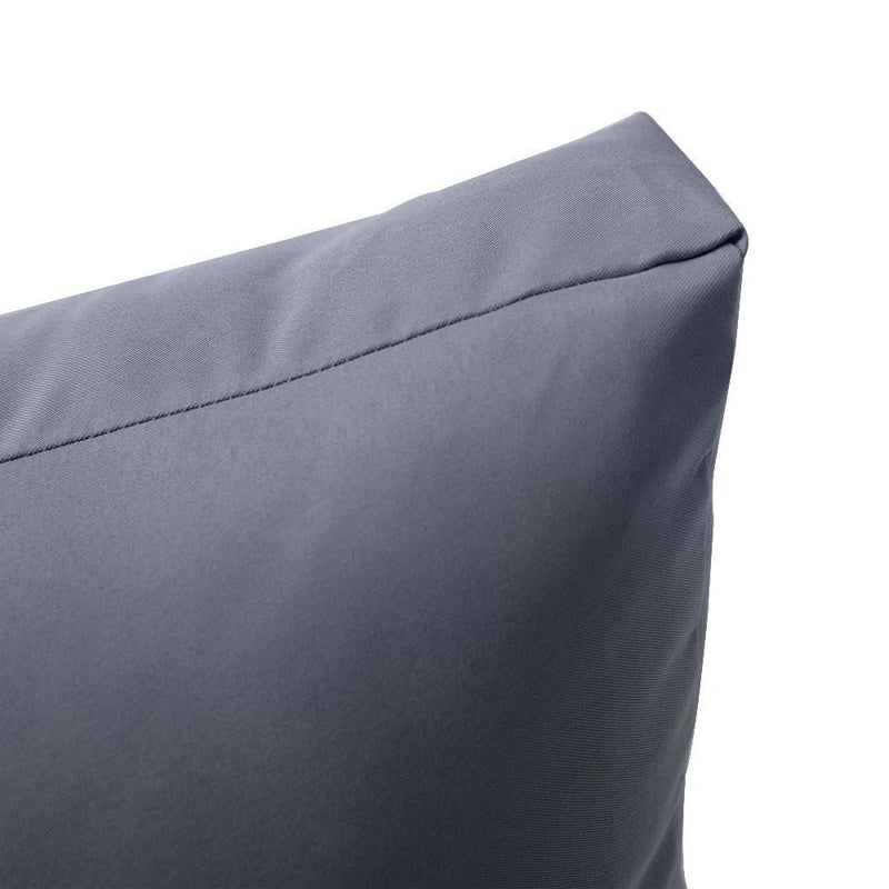 AD001 Knife Edge Small 23x24x6 Deep Seat Back Cushion Slip Cover Set