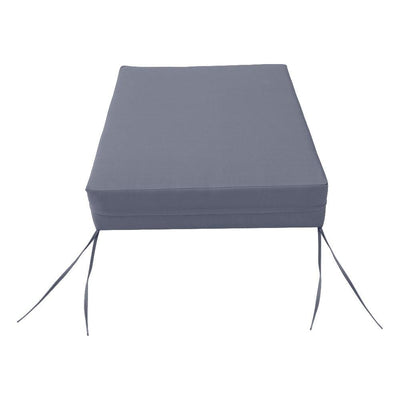 AD001 Knife Edge Small 23x24x6 Deep Seat Back Cushion Slip Cover Set