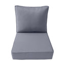 AD001 Piped Trim Medium 24x26x6 Deep Seat + Back Slip Cover Only Outdoor Polyester