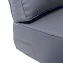 AD001 Piped Trim Medium 24x26x6 Deep Seat + Back Slip Cover Only Outdoor Polyester