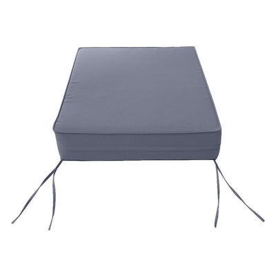 AD001 Piped Trim Medium 24x26x6 Deep Seat Back Cushion Slip Cover Set