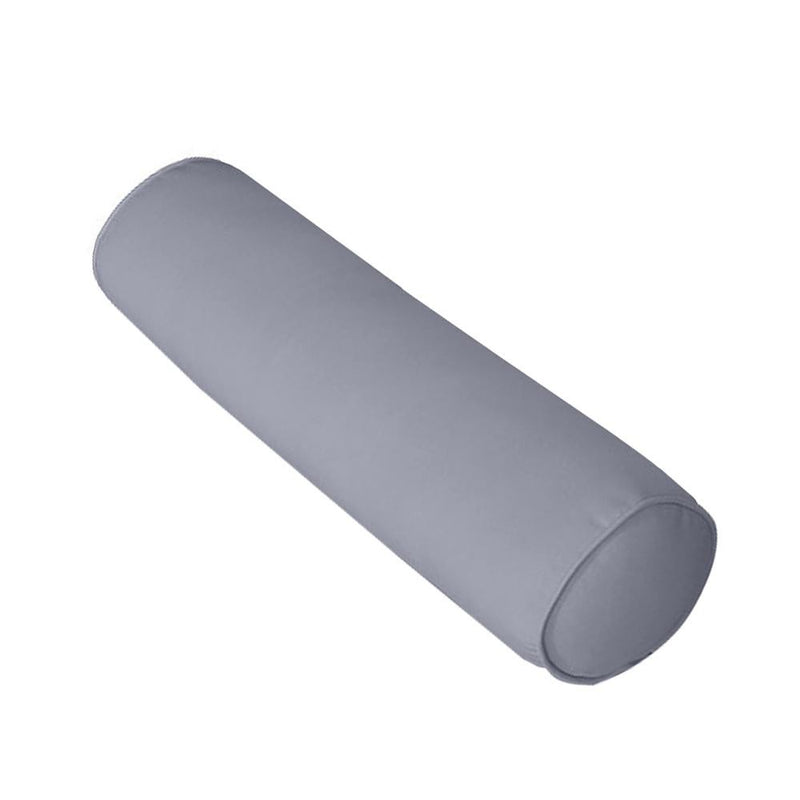 AD001 Piped Trim Medium 24x6 Bolster Pillow Slip Cover Only