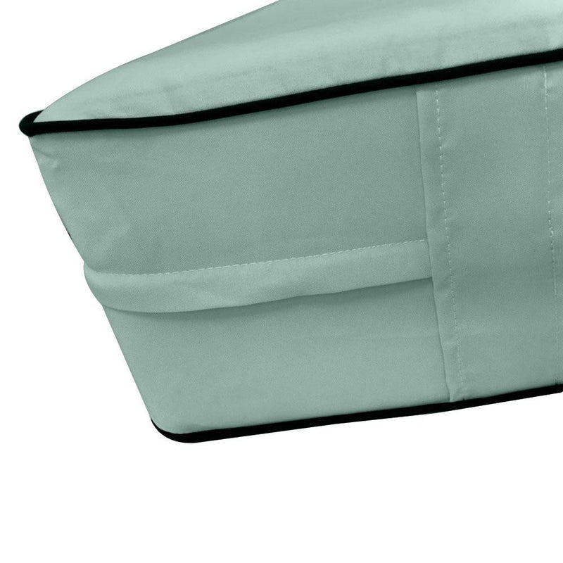 AD002 Contrast Pipe Trim 6" Full Size 75x54x6 Outdoor Daybed Fitted Sheet Slip Cover Only