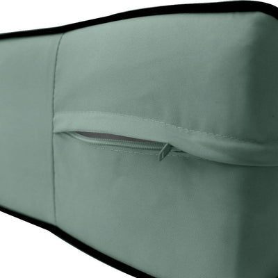 AD002 Contrast Piped Trim Medium 24x26x6 Deep Seat + Back Slip Cover Only Outdoor Polyester