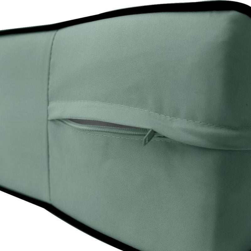 AD002 Contrast Piped Trim Medium 24x26x6 Deep Seat + Back Slip Cover Only Outdoor Polyester